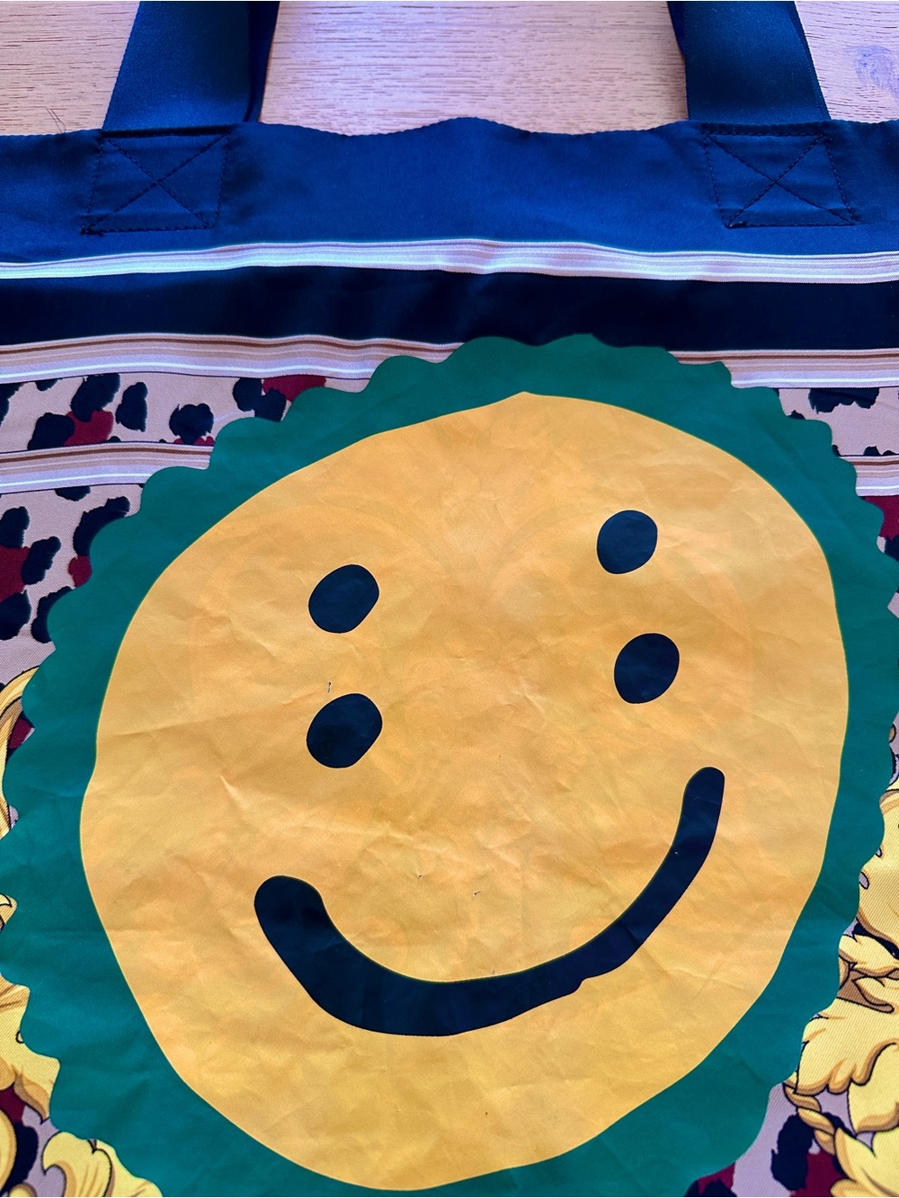 Junya Watanabe x Cactus Plant Flea Market Silk Tote Smiley Face - Picture 10 of 10